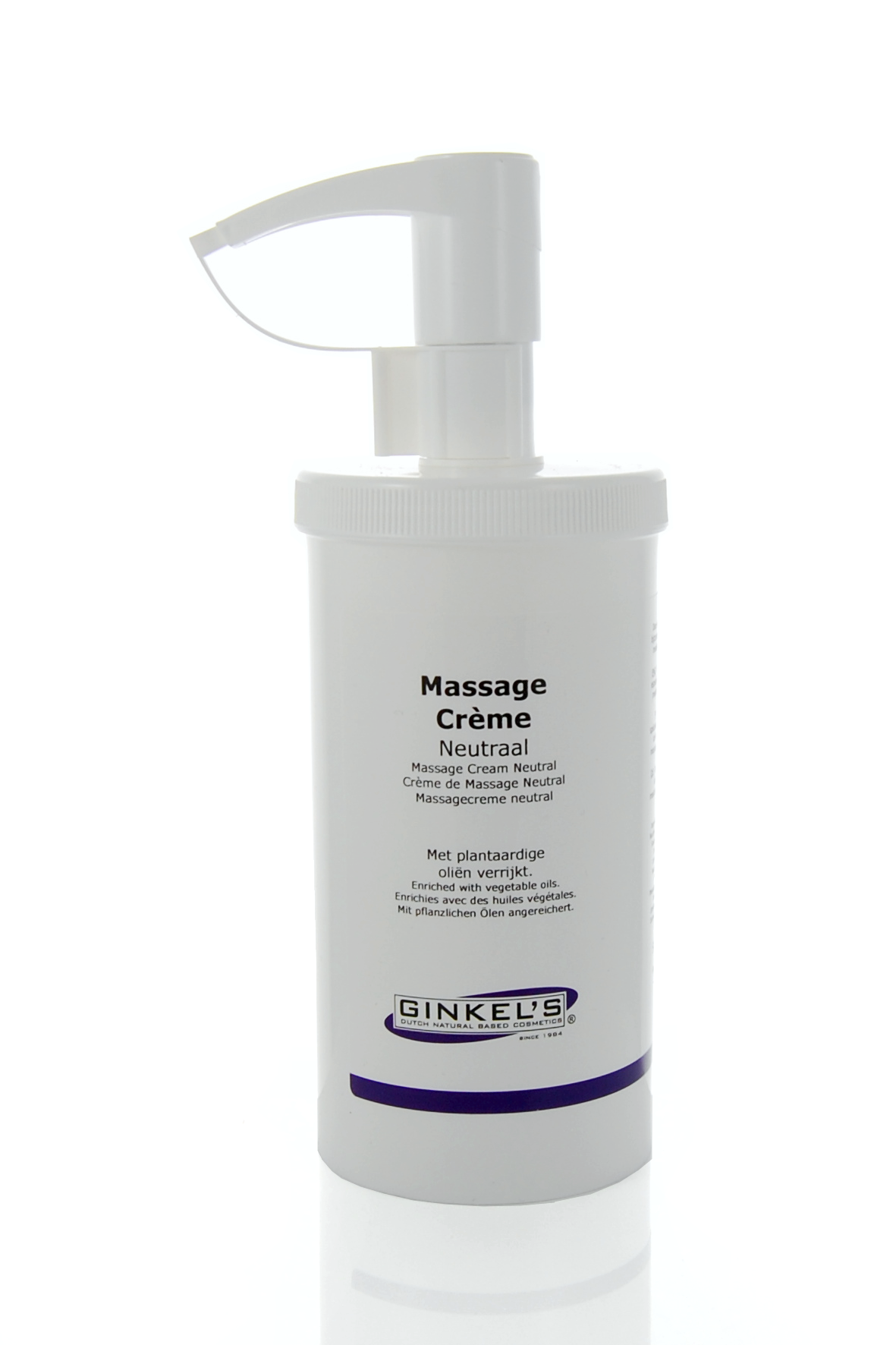 programma voorkant Genre Ginkel's Massage Cream - 500 ml [Salonverpakking] - Ginkel's Cosmetics